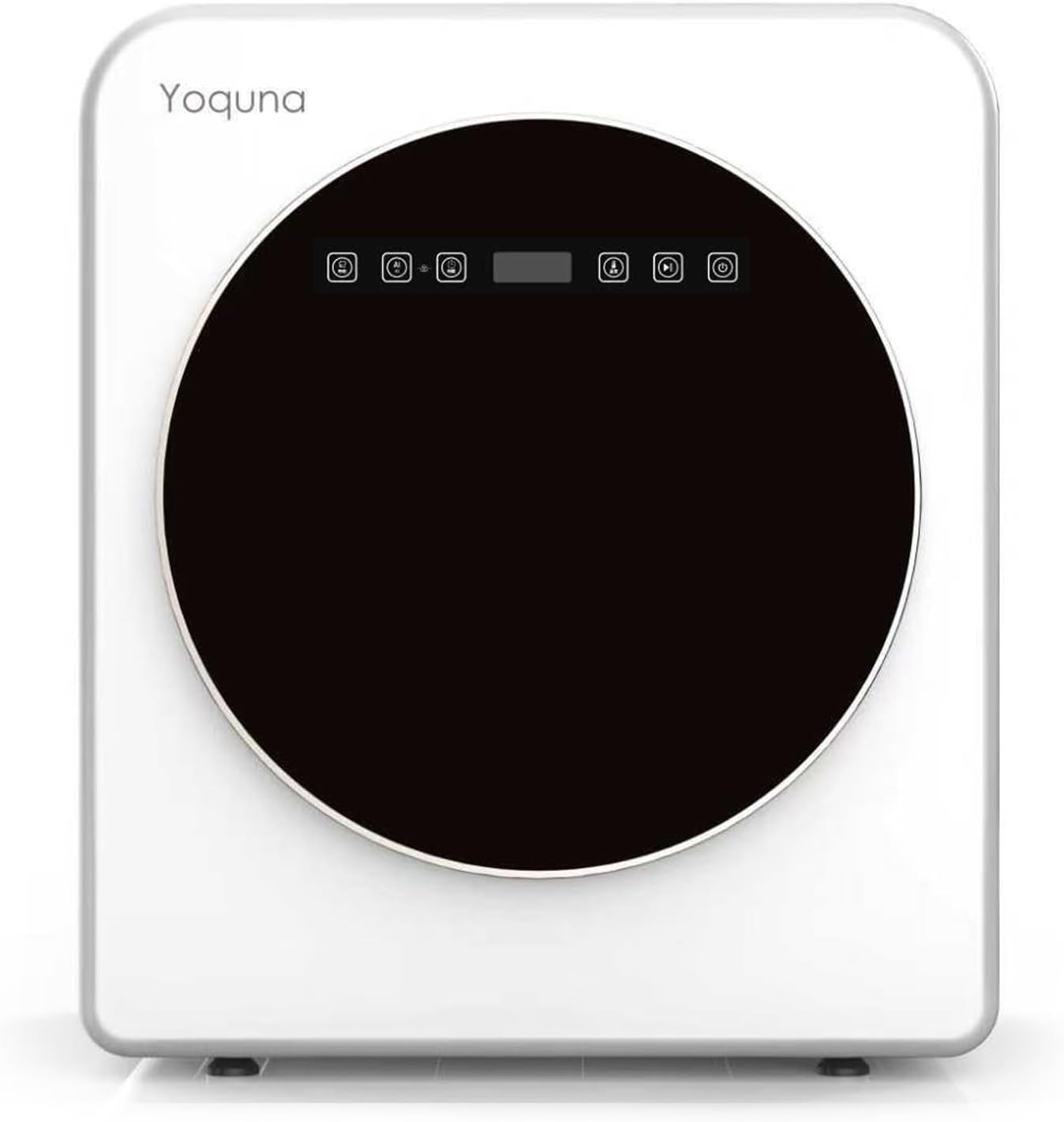 【SNS1000万再生突破】 Yoquna (ヨクナ) シックモデル 衣類乾燥機 容量6kg ホワイト UV照射衣類ケア 高温60℃ 乾燥検知自動停止 GDZ60-6088EX 上部