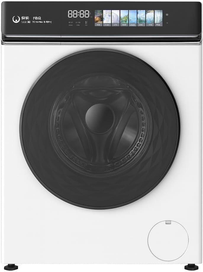 Yoquna ドラム式洗濯機 8kg スチーム 温水60℃洗浄 洗濯のみ 乾燥機能なし