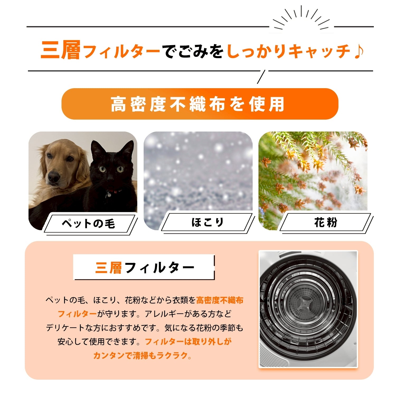 Yoquna 衣類乾燥機 3kg CLARO(クラロ) UV照射で衣類ケア 除菌機能 小型
